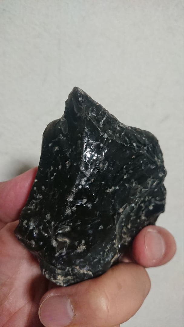 縄文時代 黒曜石 石器 尖頭器 和田峠 世界遺産 遺跡 発掘 出土 骨董 古美術