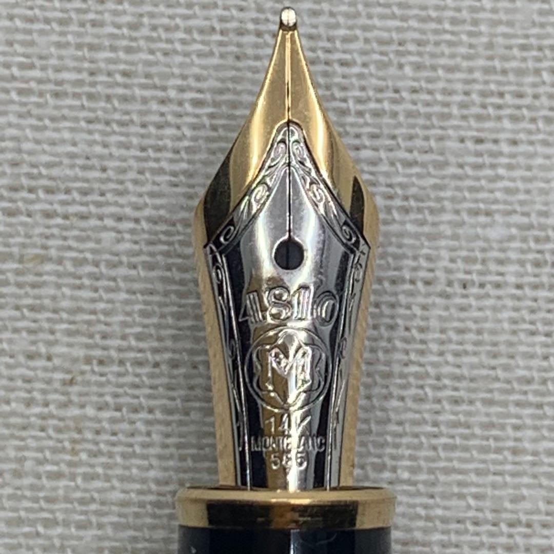 モンブラン　マイスターシュテュック144 中白 万年筆 字幅F