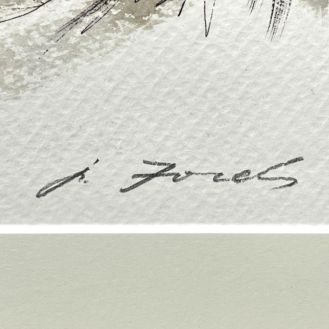 美品 真作保証 ジェームズ・フォード『僧院の島』大判 リトグラフ 直筆サイン入り