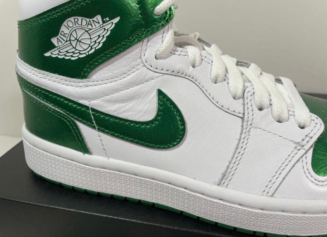 【新品】エアジョーダン1ハイ ゴルフ \"メタリックパイングリーン\"