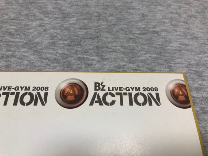 サイン色紙　B’z 稲葉浩志