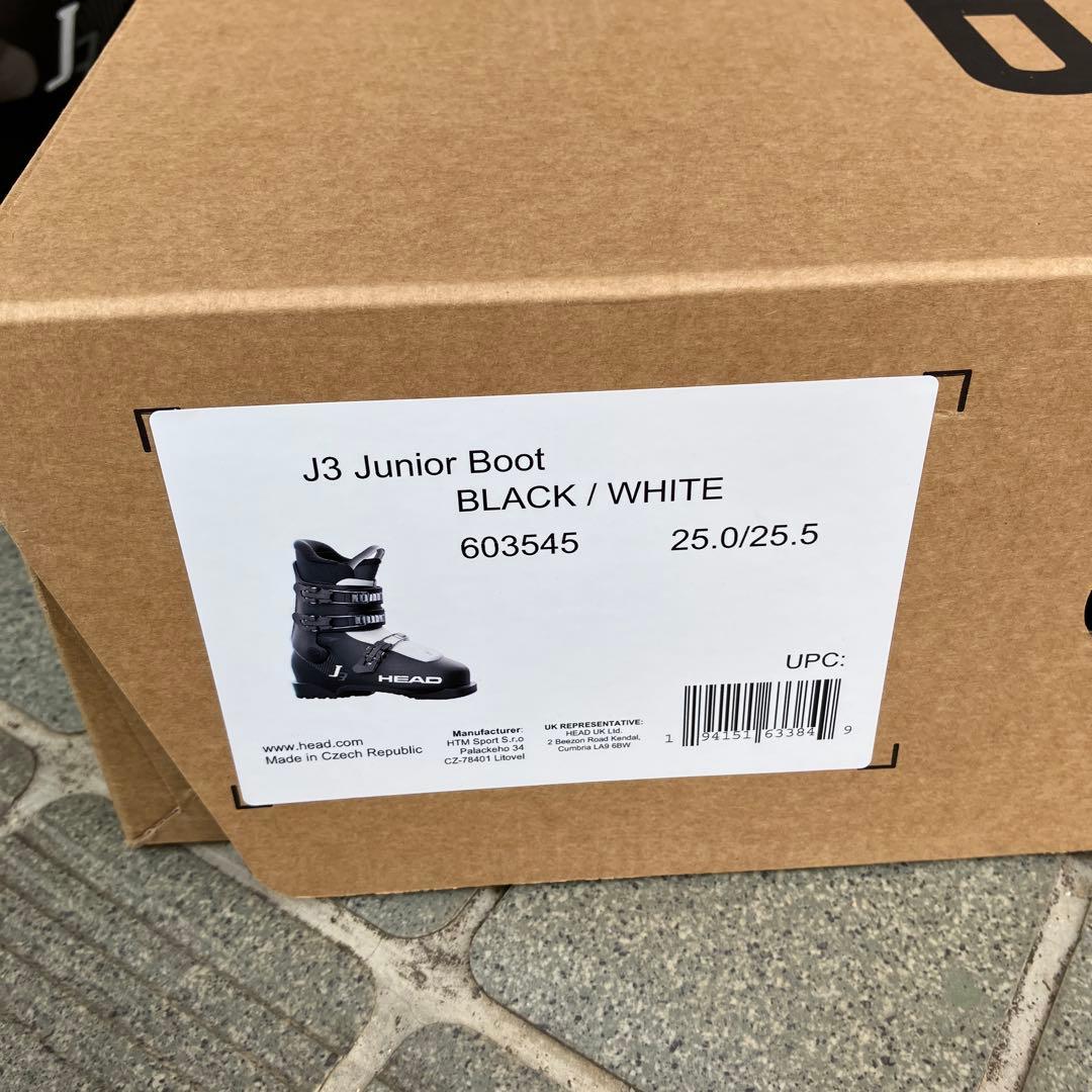 HEAD J3 スキーブーツ キッズ　ジュニア用 黒　25 25.5