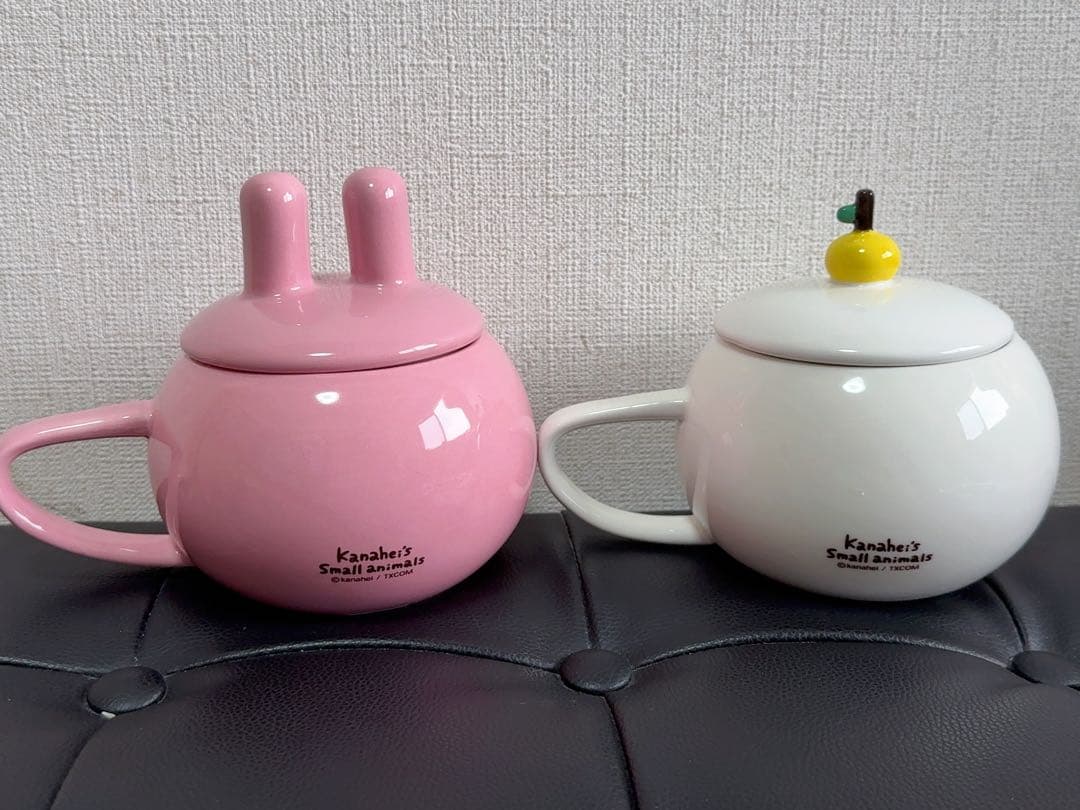 カナヘイの小動物 海外限定 ピスケとうさぎデザインスープカップスプーンセット