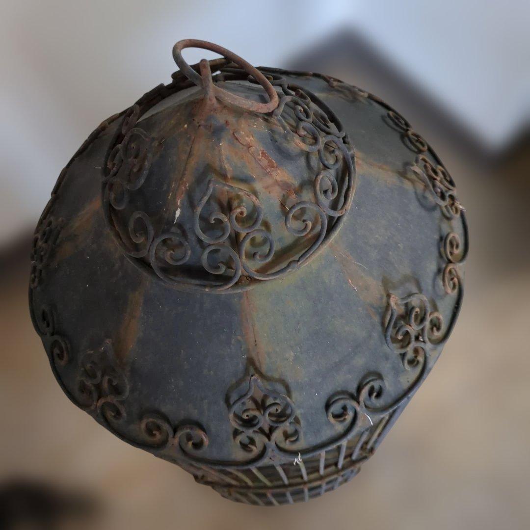 レトロ　鳥かご　シャビー　ガーデニング　鉄　アイアン　花入