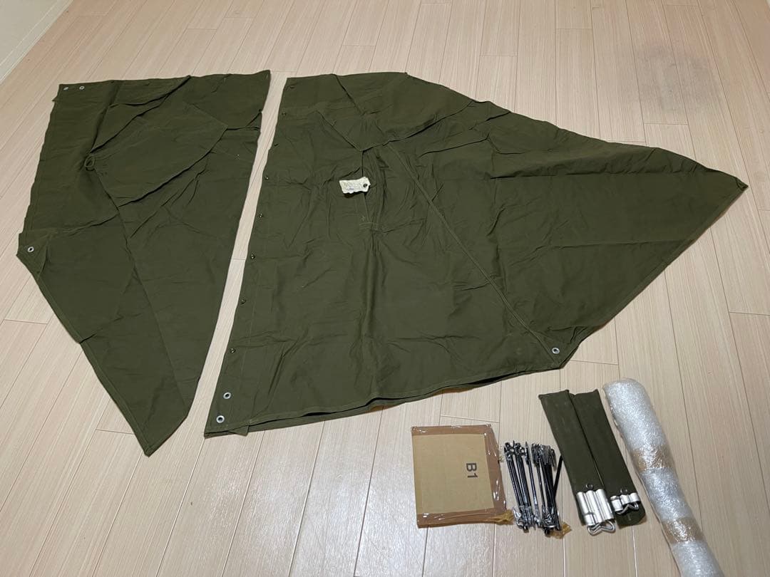 軍幕　本物　キャンプ　テント　アウトドア