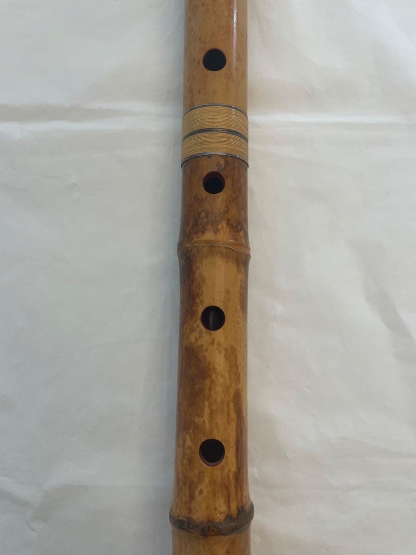❷超希少 小林 一城 尺八 銘二印 銀歌口 楽器