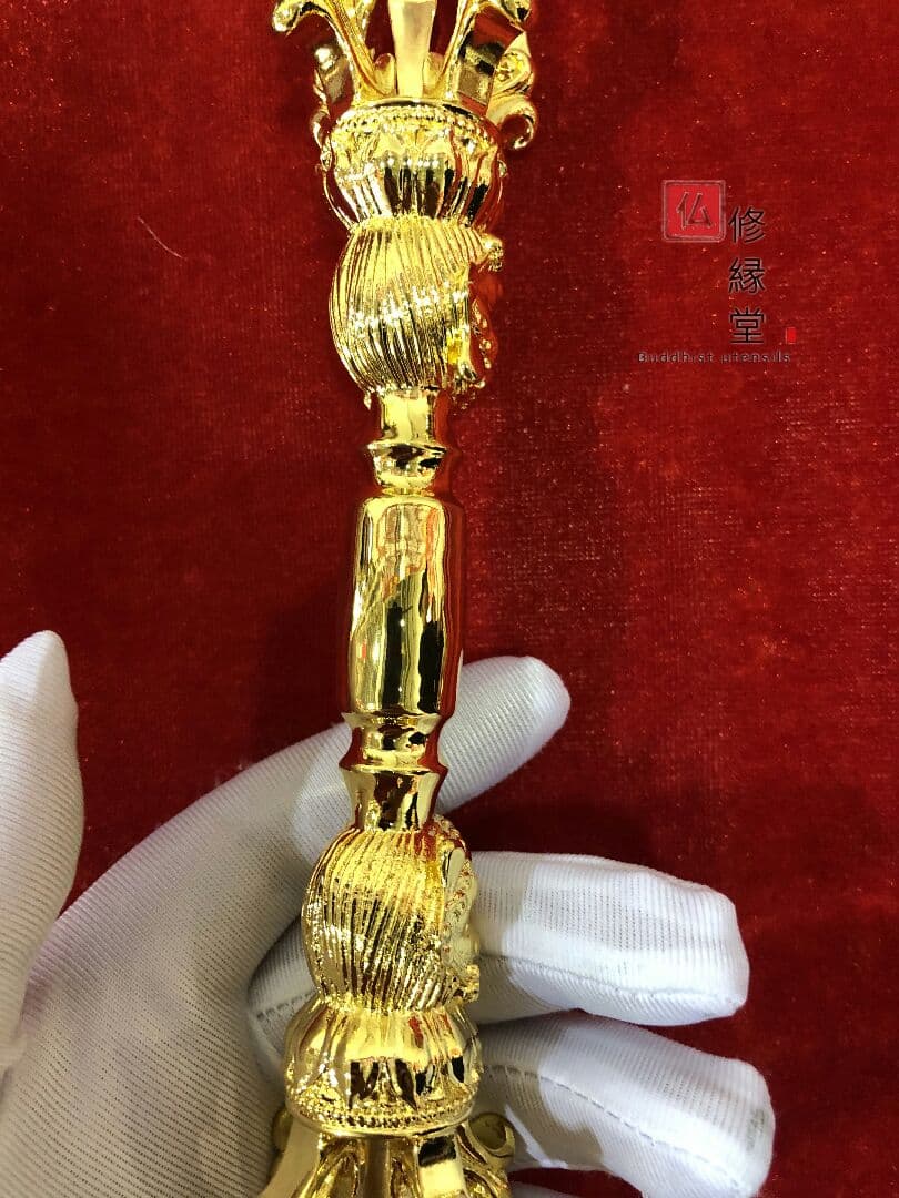 密教法具 法器 川派穢迹 金剛杵 寺院用 真鍮製