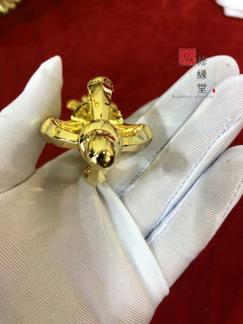 密教法具 法器 川派穢迹 金剛杵 寺院用 真鍮製