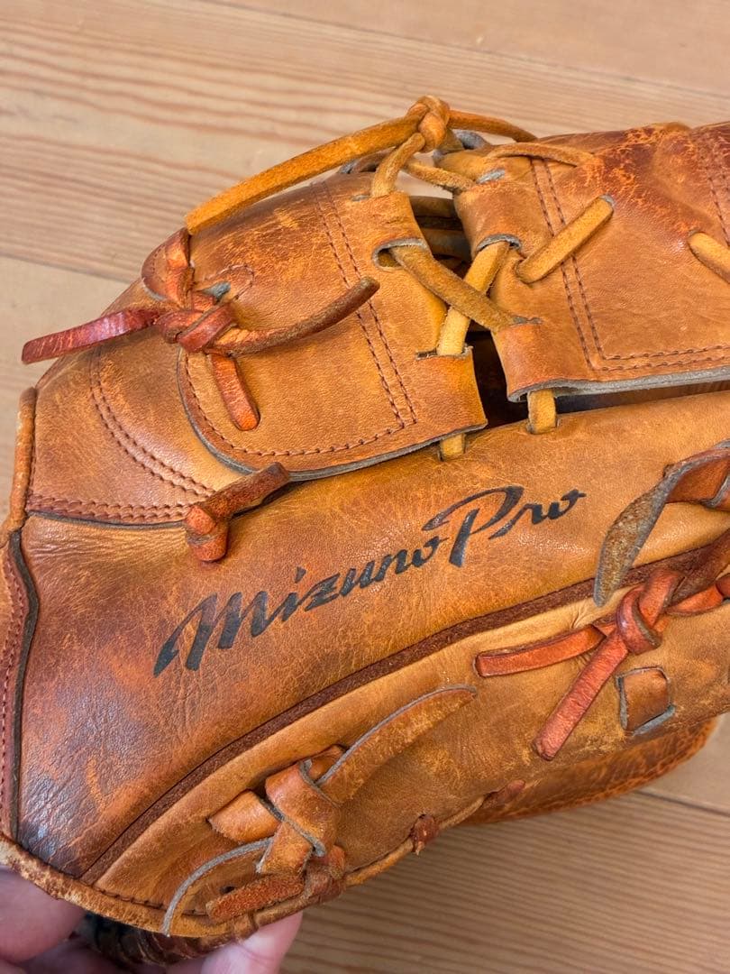 【ミズノプロ】　硬式グローブ 茶色