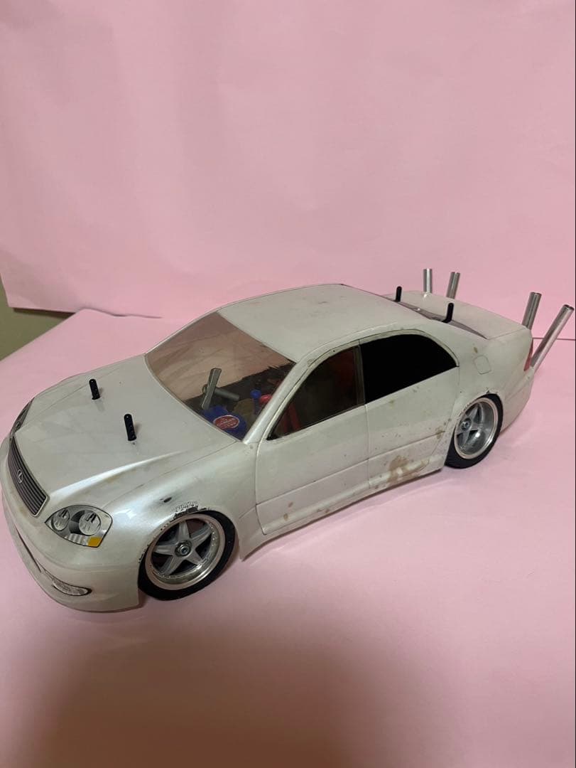 【値下げしました】 エンジンラジコンタミヤTG10セルシオタケヤリ仕様プロポ付き