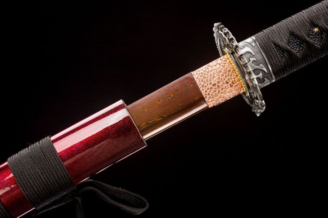 1047-武具 刀装具 日本刀　模造刀 居合刀 武士道 武蔵 鑑賞用 手鍛造打