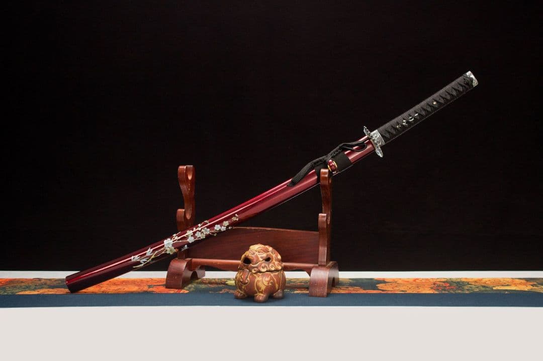 1047-武具 刀装具 日本刀　模造刀 居合刀 武士道 武蔵 鑑賞用 手鍛造打