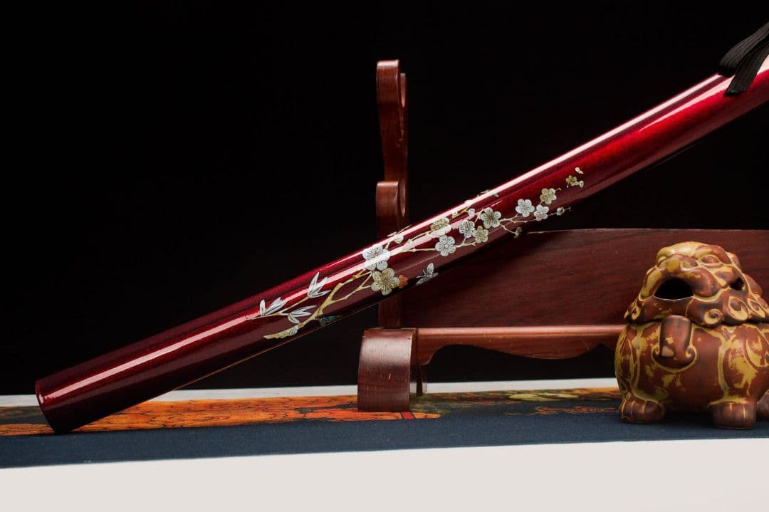 1047-武具 刀装具 日本刀　模造刀 居合刀 武士道 武蔵 鑑賞用 手鍛造打