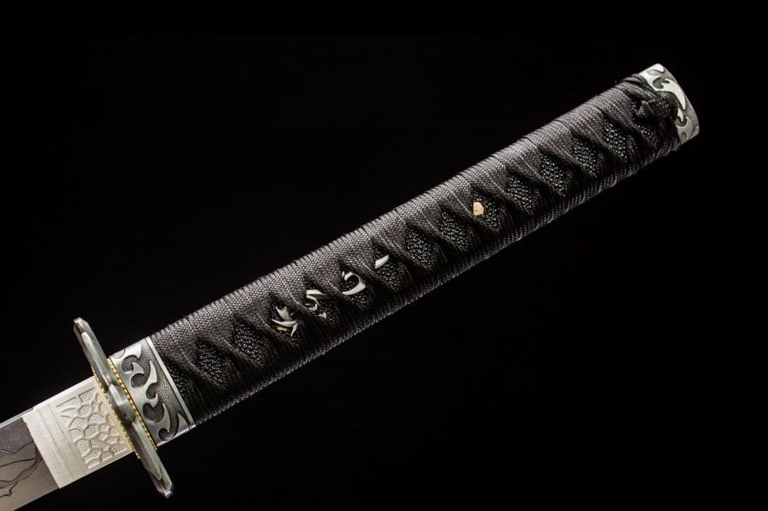 1047-武具 刀装具 日本刀　模造刀 居合刀 武士道 武蔵 鑑賞用 手鍛造打