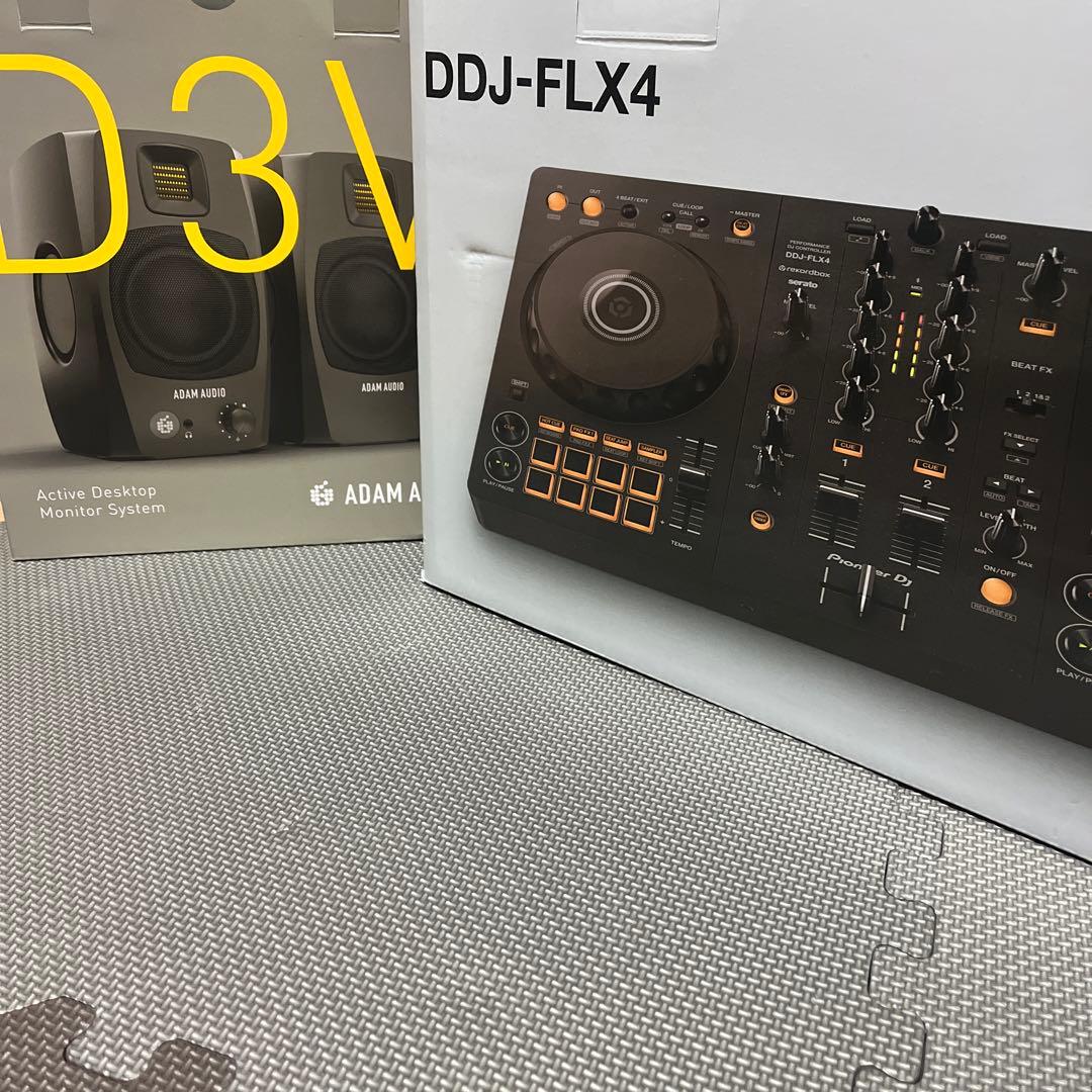 DDJ-FLX4 ADAM AUDIO D3V djセット　スピーカー付き