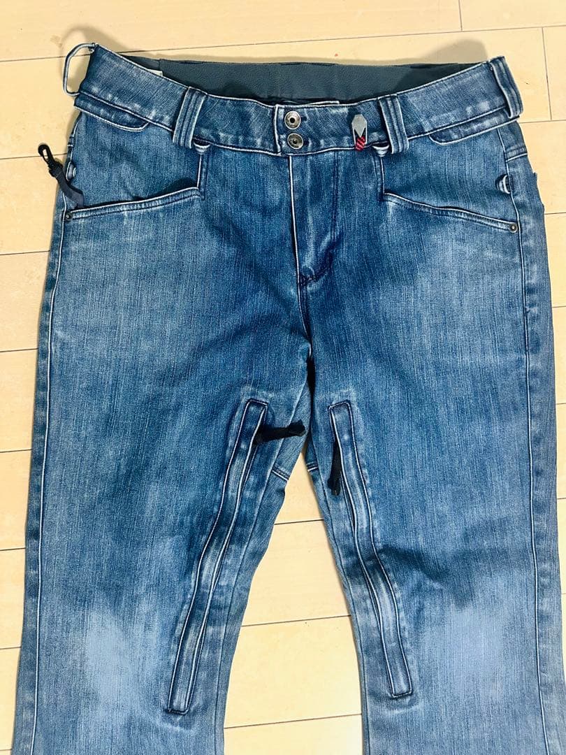 超レア！　VOLCOM スノーボードウェア　リアルデニム　上下セットアップ