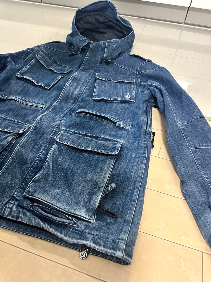 超レア！　VOLCOM スノーボードウェア　リアルデニム　上下セットアップ