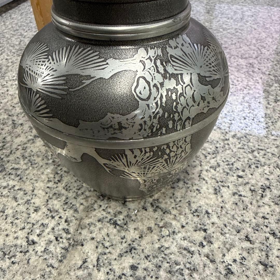 本錫製 茶壷 工芸品 アンティーク 茶道具 茶入れ 小物 格安