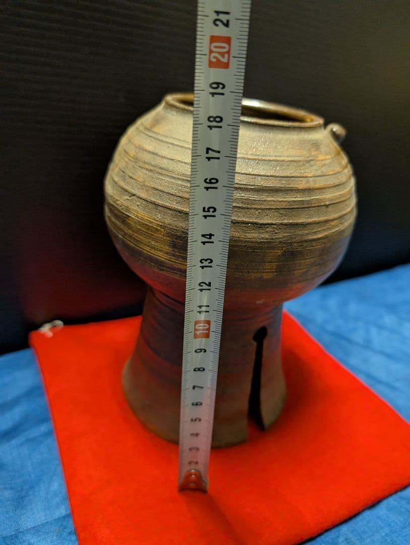 茶釜 陶器製 高さ約20cm