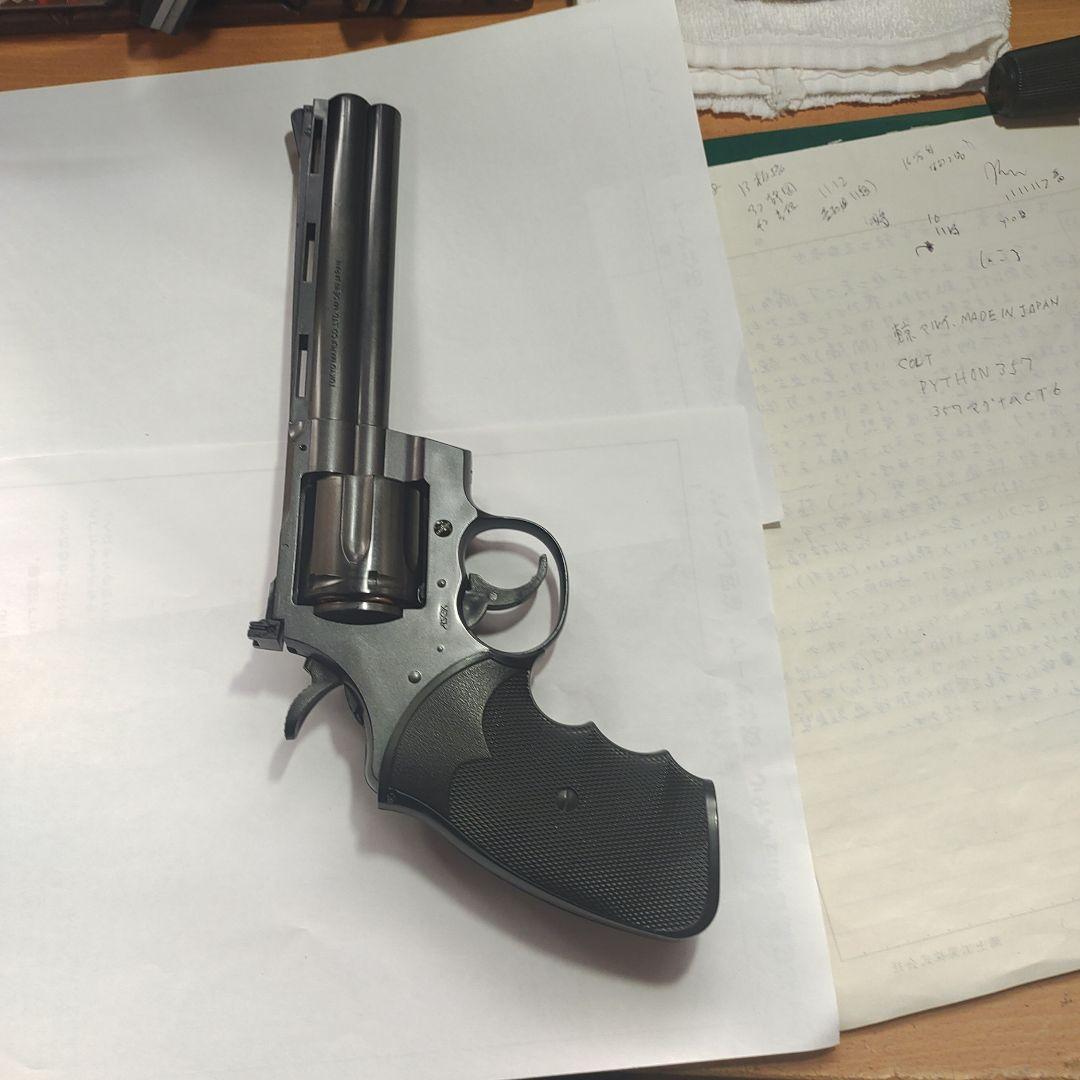 COLTパイソン357マグナム東京マルイ 29cmX14cmブラックモデル