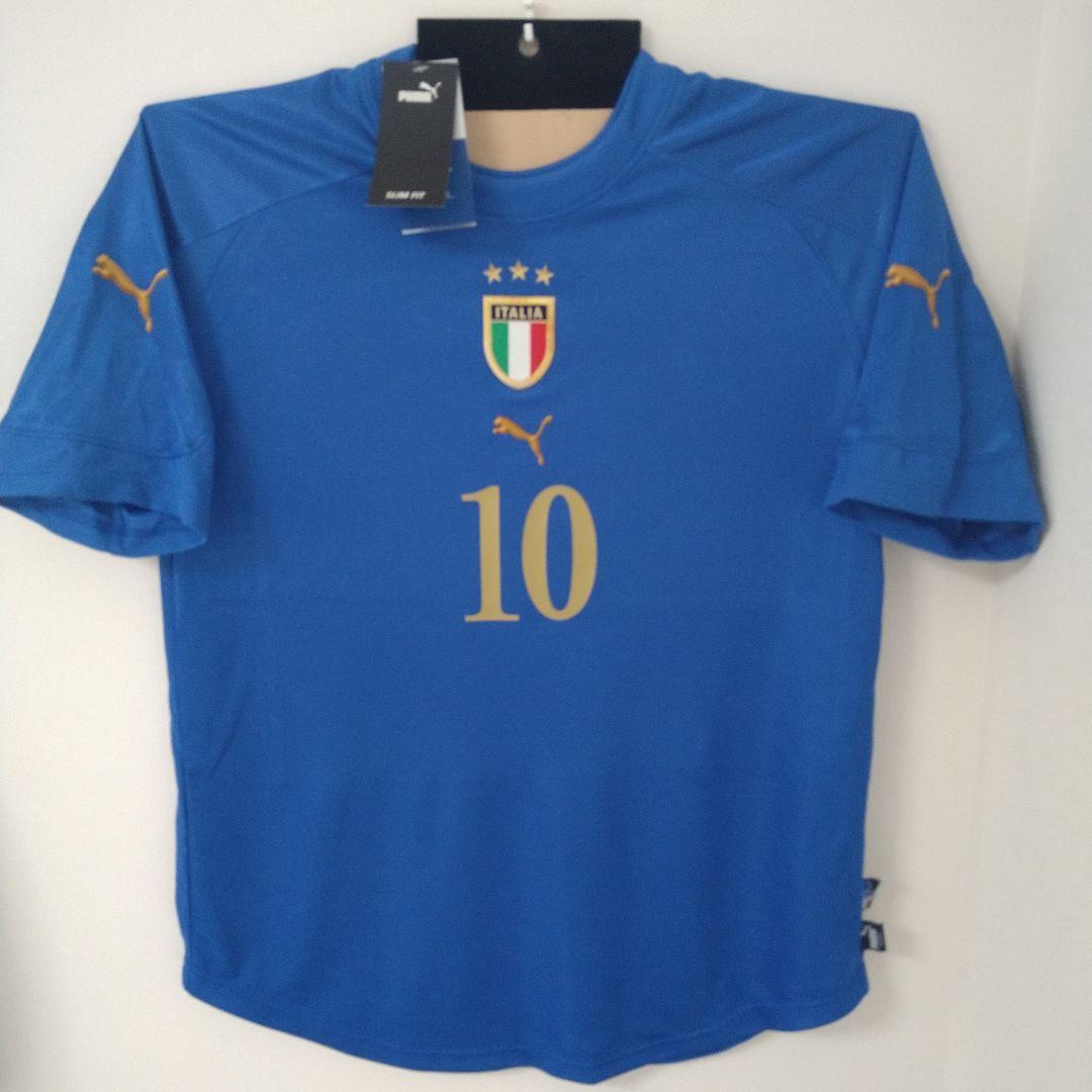 【新品タグ付き】イタリア代表　ロベルトバッジョ　サイン入りユニフォーム証明書付き