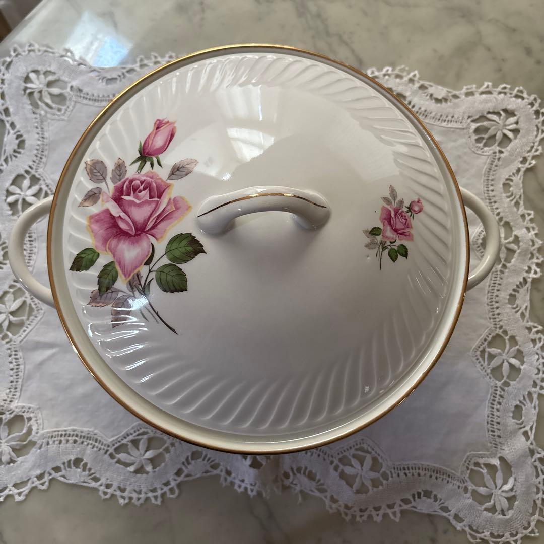 フランス　アンティーク　ヴィンテージ　ジアン　スーピエール　バラ