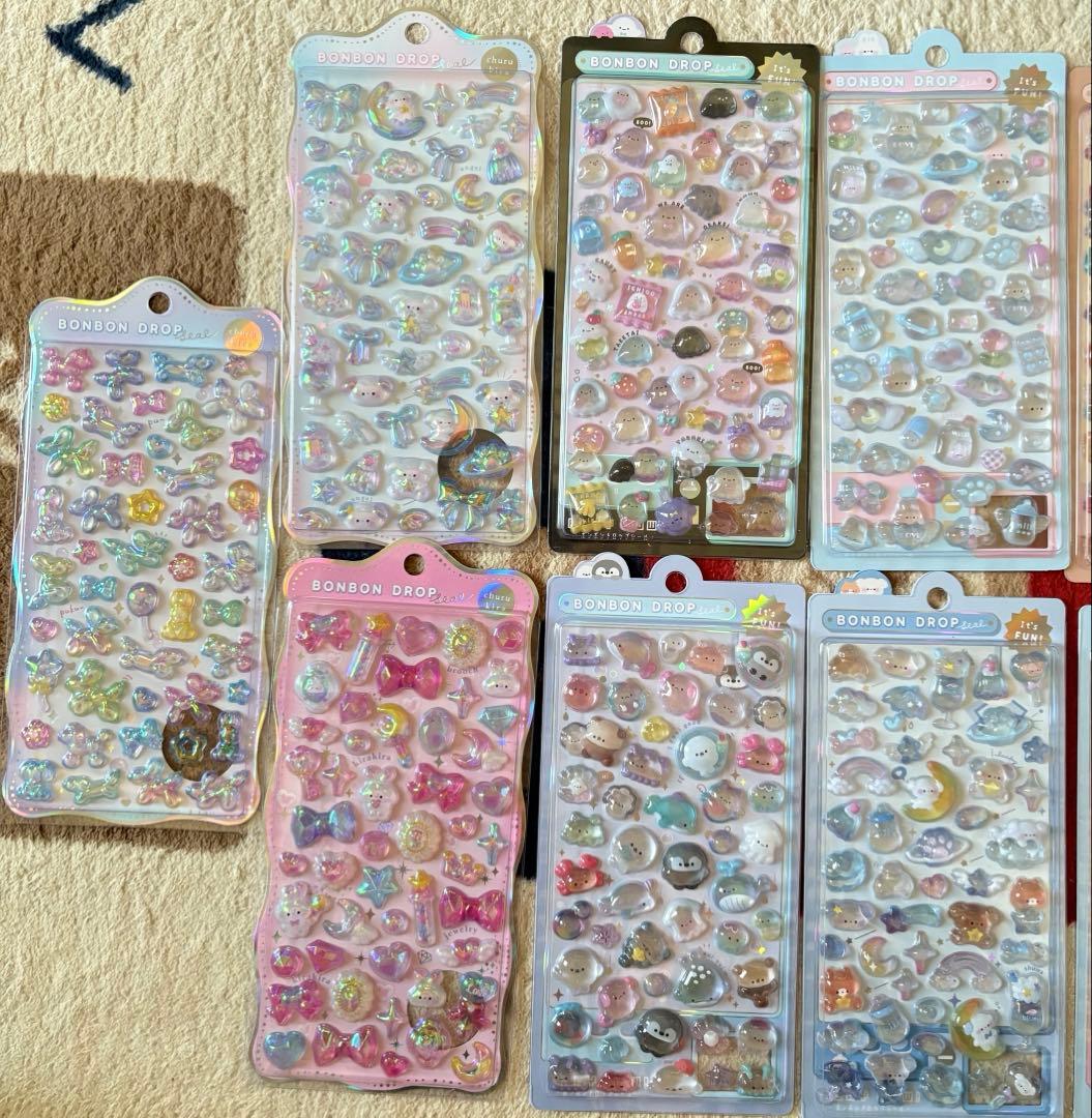 オリジナルボンボンドロップシール　ほかほか　はちみつ　はむはむ　バルーン　正規品