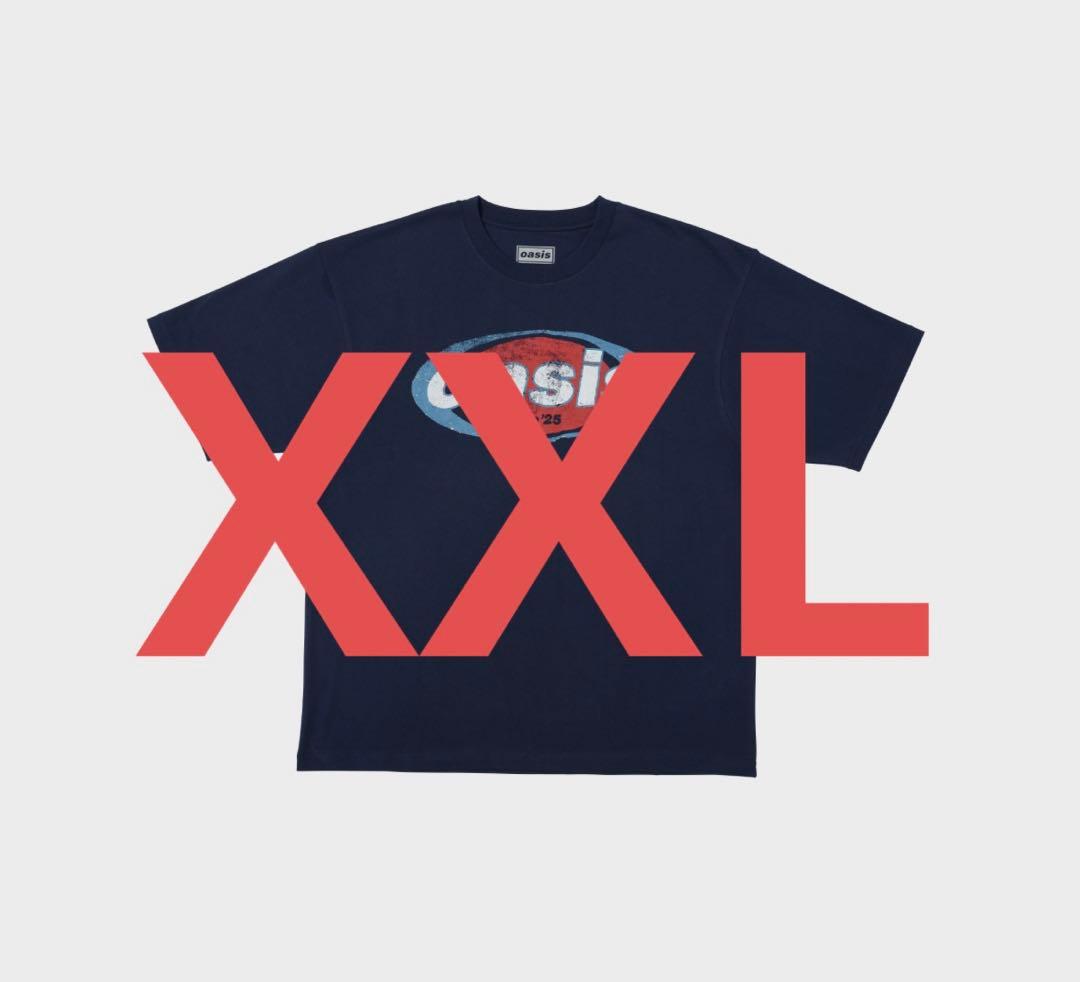 oasis live25 Tシャツ Logo Navy XXL【新品・未開封】