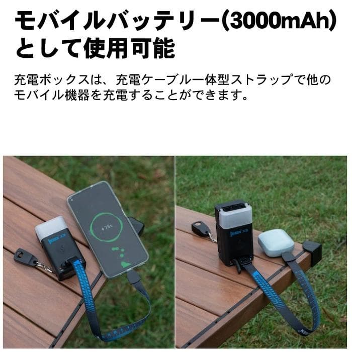 【ショールーム展示品美品】WUBEN品番【X3】フラッシュライト充電ボックス付