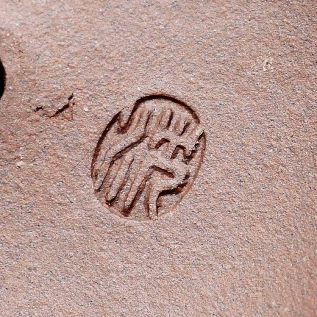 中国煎茶器 沈順娣作 紫砂 六方菱花急須 茶注 作品証明書付