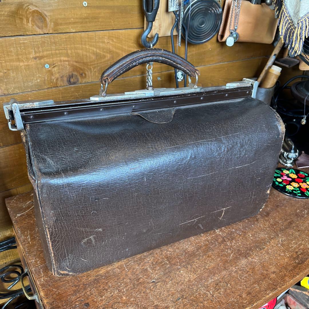 ヴィンテージ　レザードクターバッグ