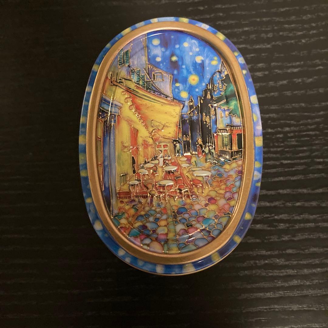 大ゴッホ展ミッフィー キーホルダー 夜のカフェテラス缶とショッパーセット