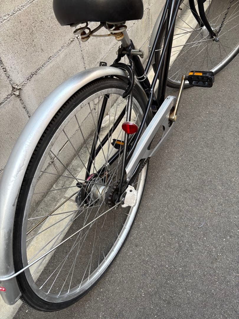 <電動用両タイヤ新品>シティサイクル内装３段
