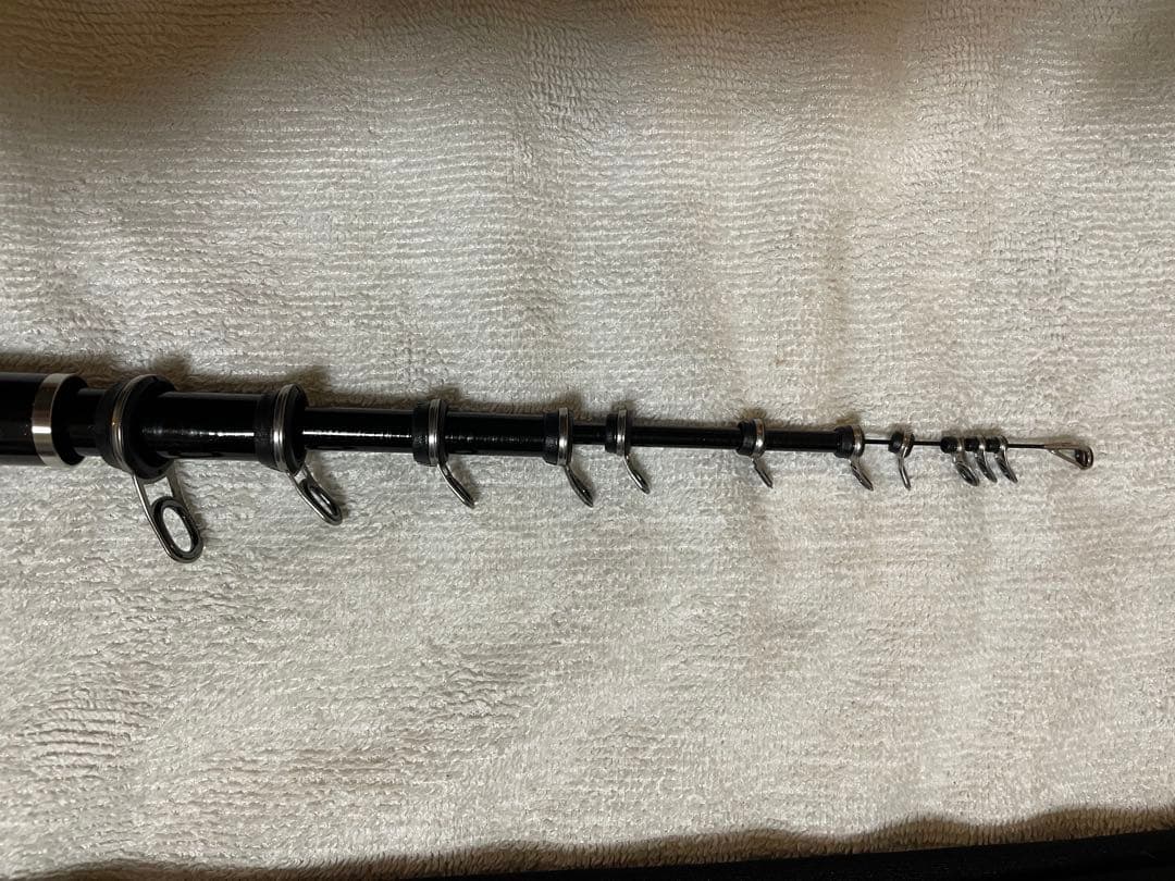 【良品】シマノ磯竿 16ベイシス 1.2-530 チタンフレームIMガイド換装