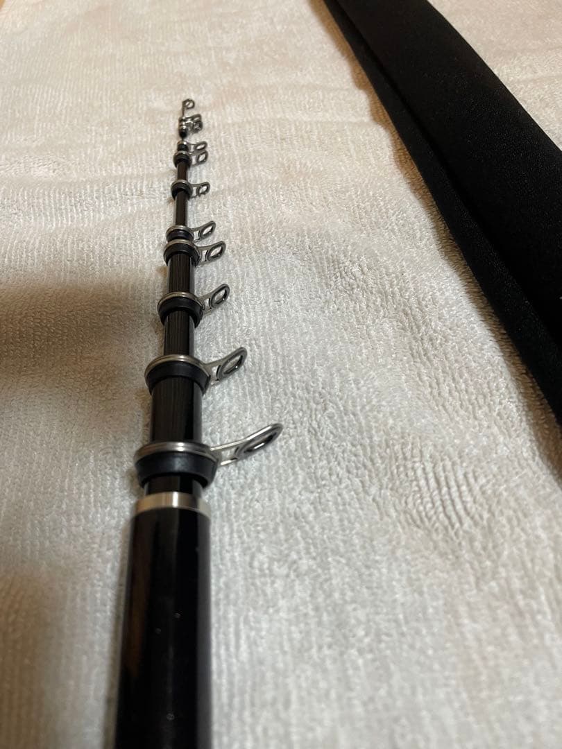 【良品】シマノ磯竿 16ベイシス 1.2-530 チタンフレームIMガイド換装