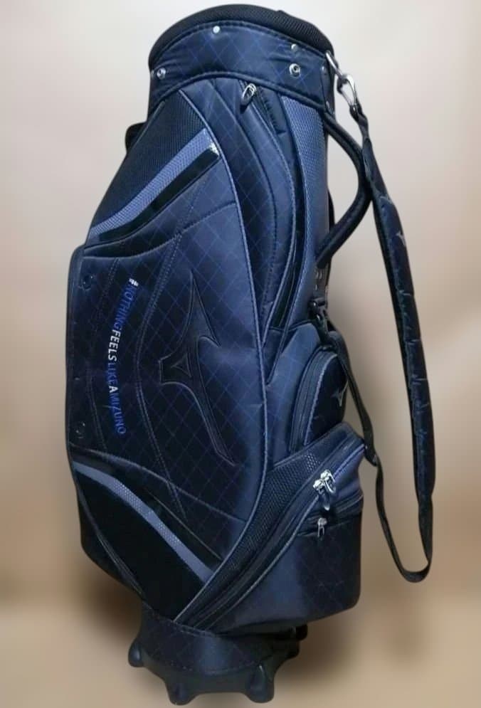 MIZUNO 軽量 キャディバッグ 黒 ゴルフバッグ