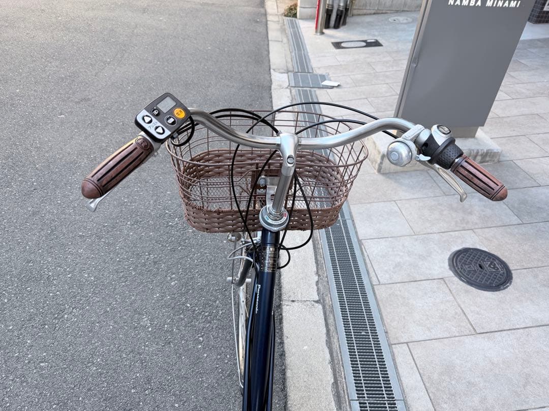 大阪府　Panasonic 電動アシスト自転車 ネイビー　26インチ