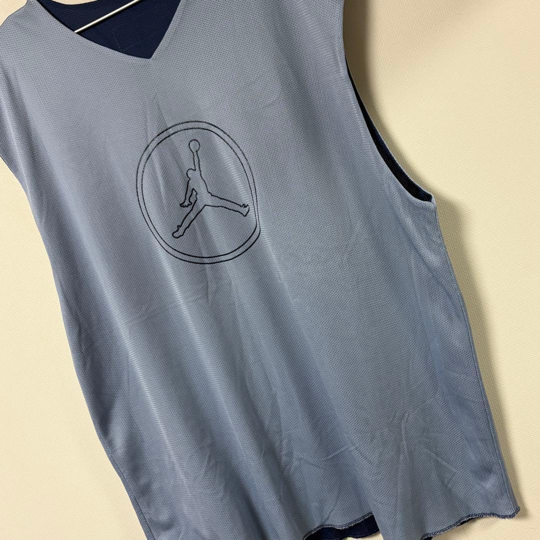 JORDAN リバーシブル タンクトップ バスケ ネイビー グレー XXL 希少
