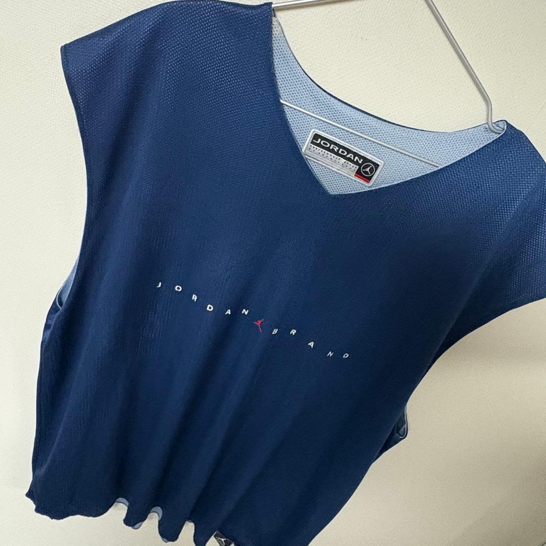JORDAN リバーシブル タンクトップ バスケ ネイビー グレー XXL 希少