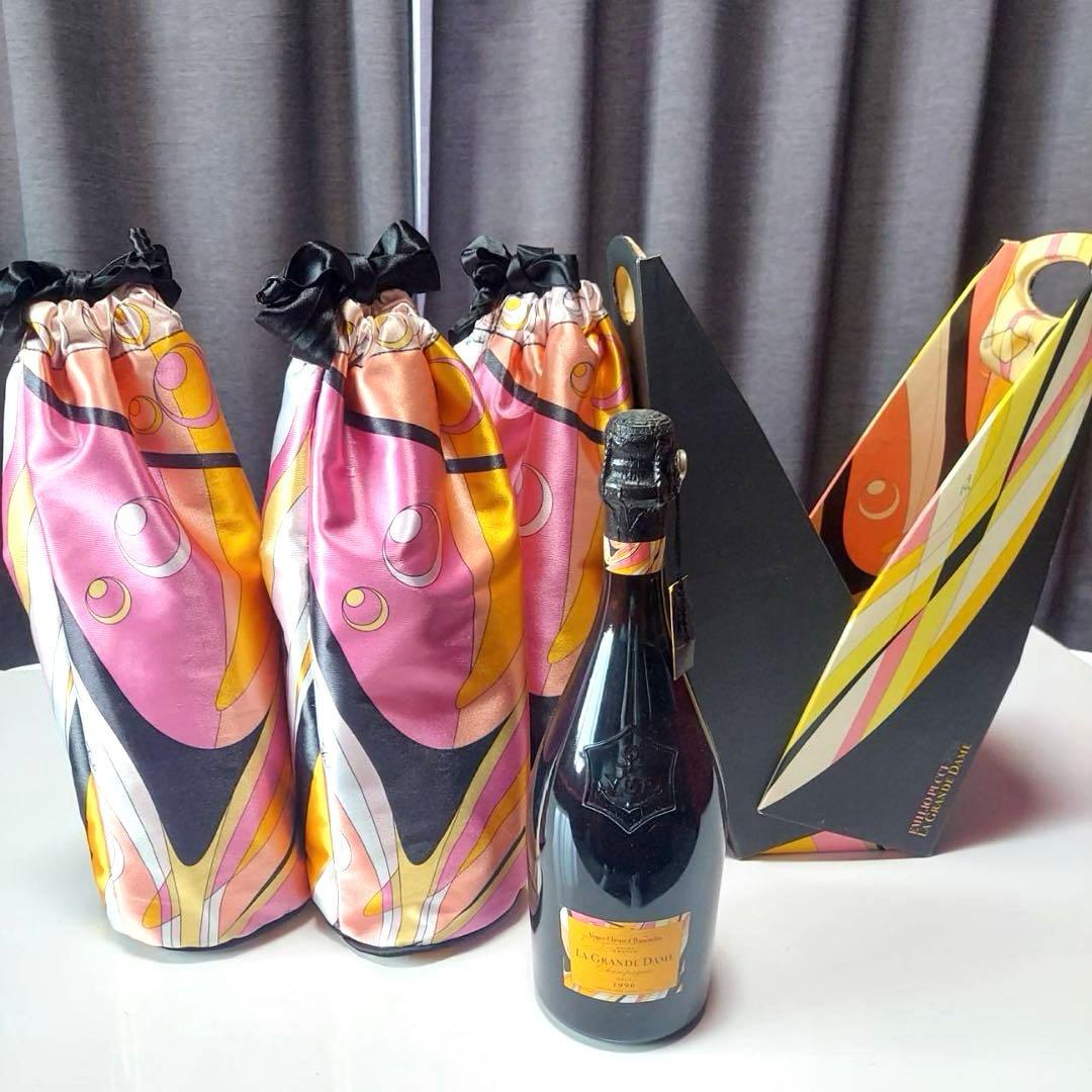 ヴーヴクリコ　ラグランダム1996　エミリオプッチ　シャンパン　専用箱巾着付4本