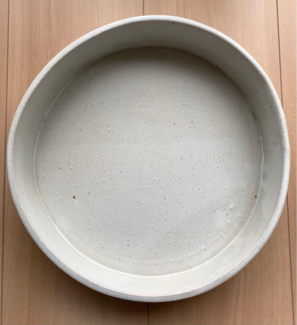 マ*ル様 円形蓋付き陶器 緑色模様