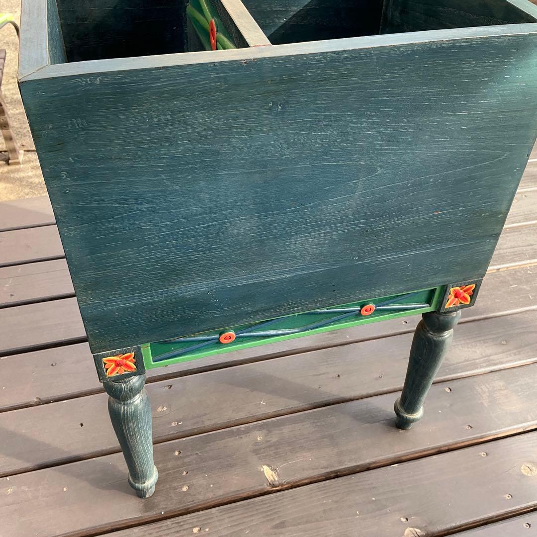 アジアンテイスト　木製収納家具 ソーイングボックス　ティッシュケース