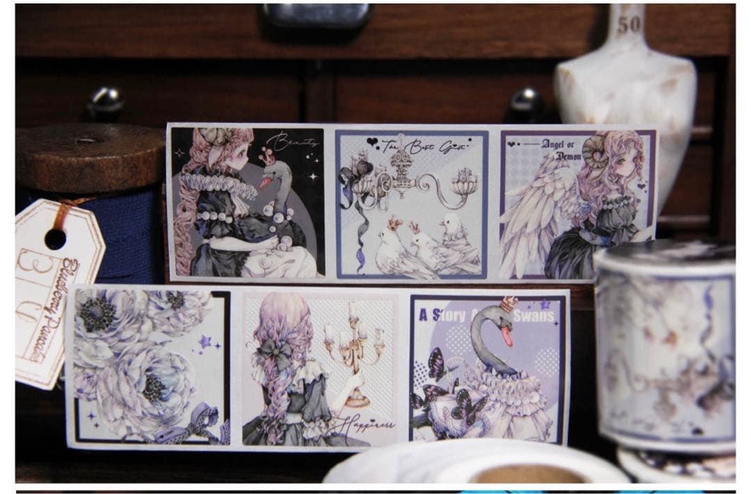 W1741.LION STUDIO 天鹅记 ロールシール ロールステッカー