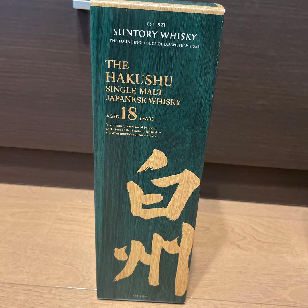 白州18年　空箱　未洗浄
