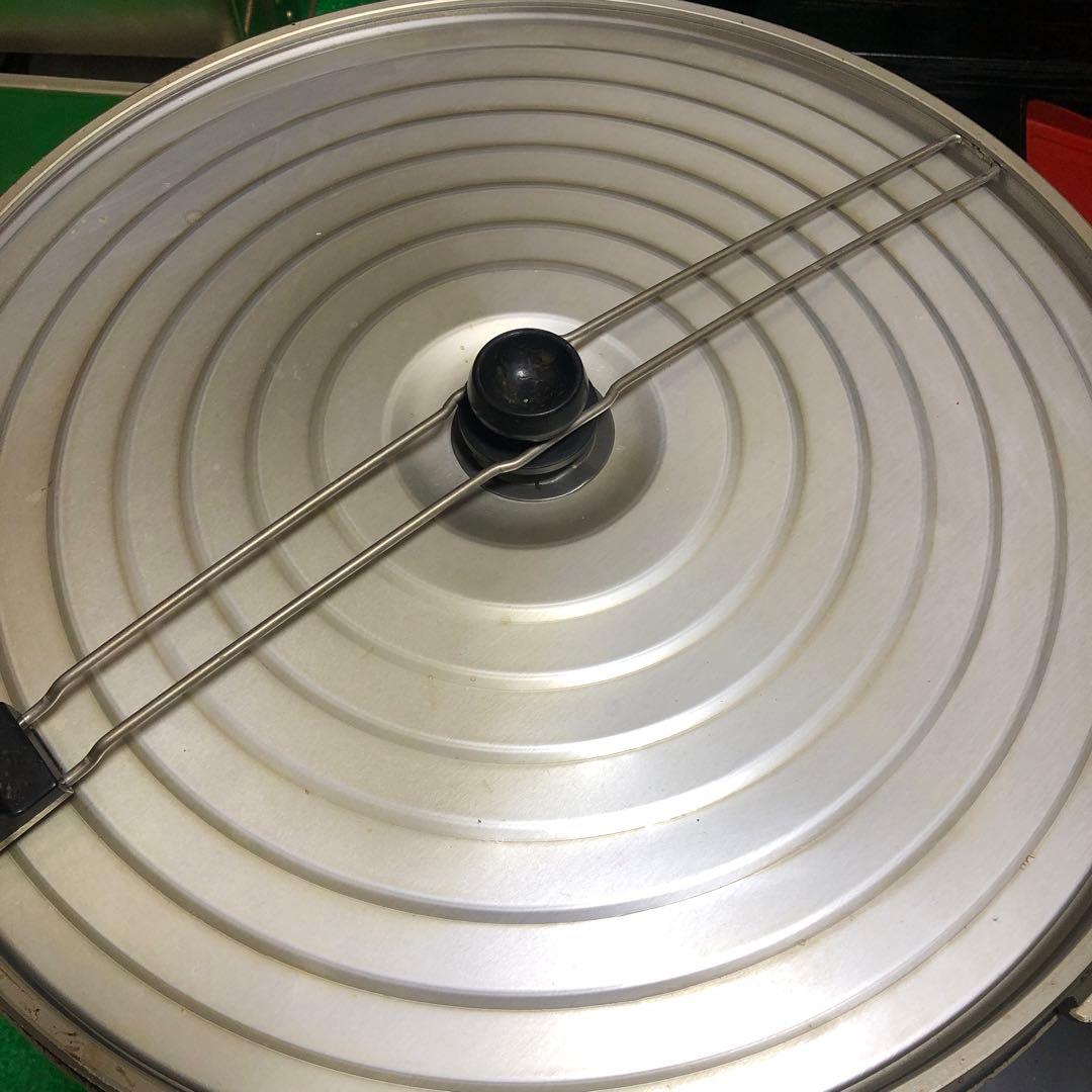 大型ガス釜 ホワイト/レッド