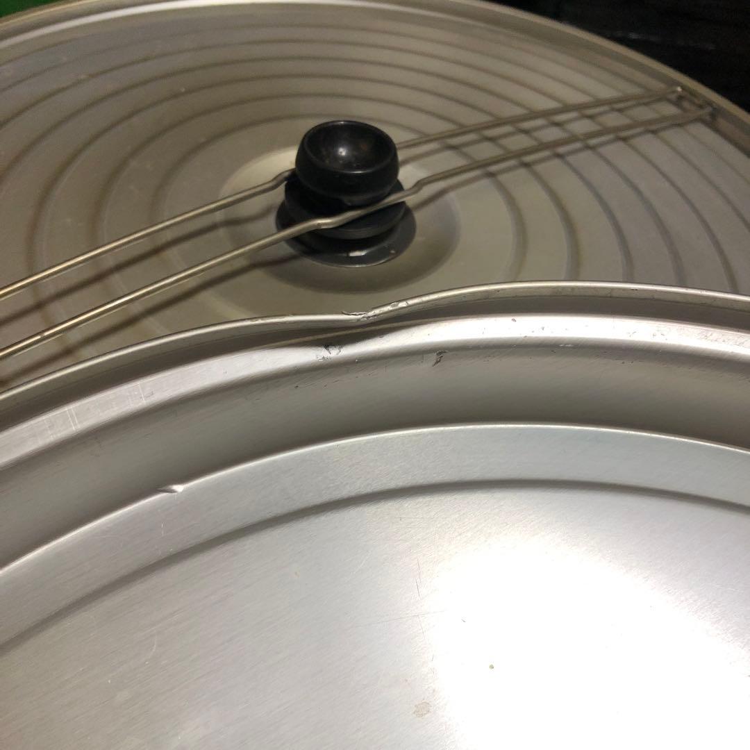 大型ガス釜 ホワイト/レッド