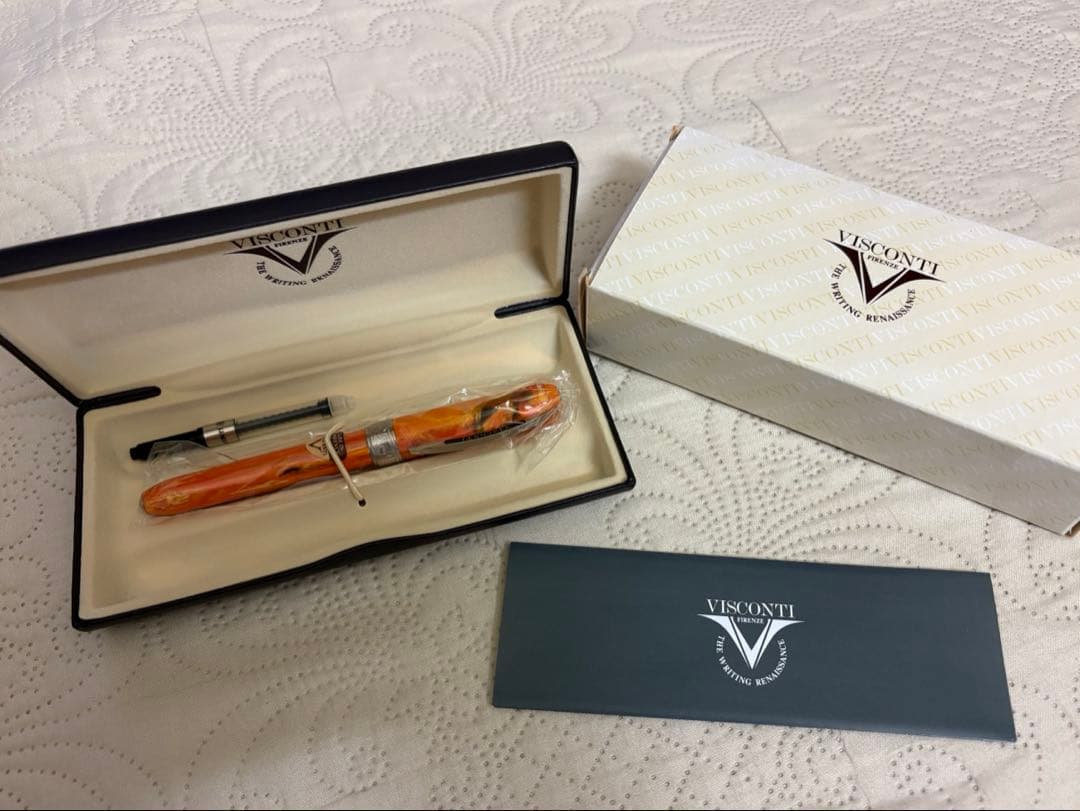 VISCONTI 万年筆 レンブラントオレンジ色