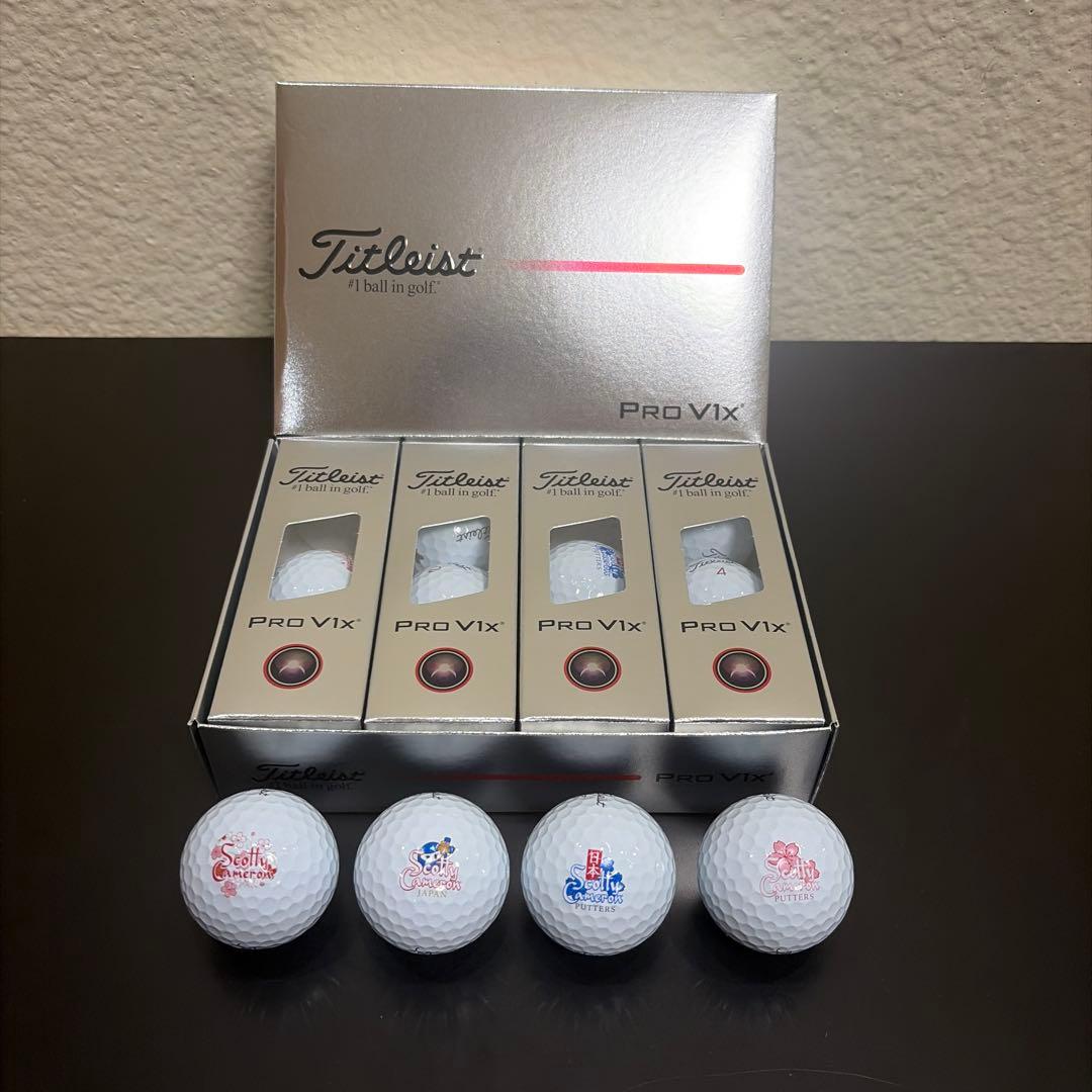 タイトリストPro V1 X スコッティキャメロン ゴルフボール 1ダース