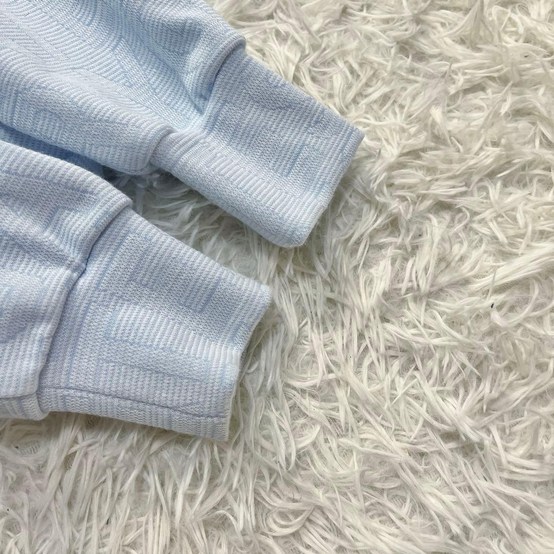 美品♡パーリーゲイツ 2023 パーカー ゼブラメッシュ BIGロゴ柄