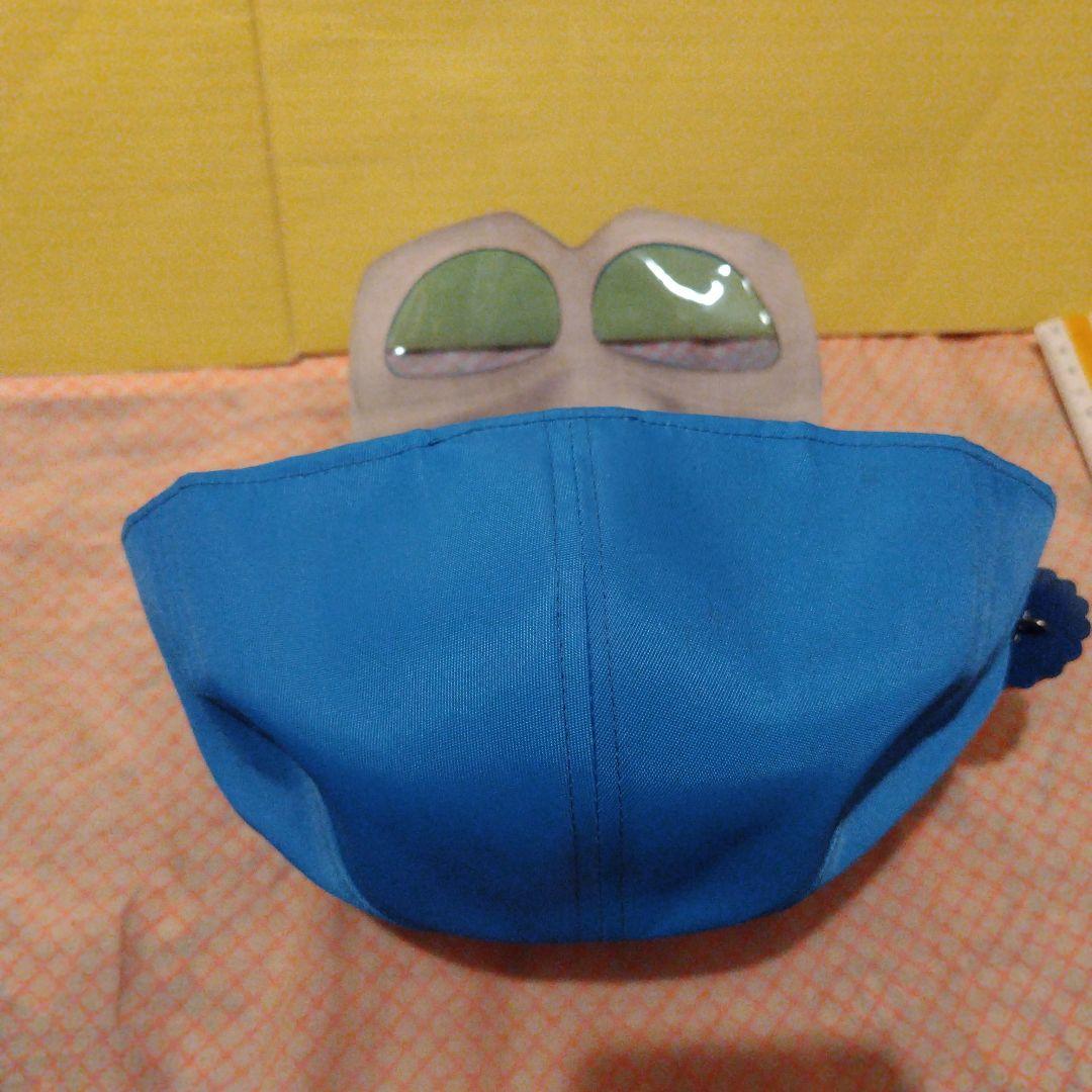 チェンジマン　デッドストック　帽子　青　ピンバッジ　色メガネ付き　昭和レトロ新品